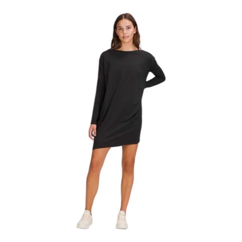 lululemon athletica Black Long Sleeve Shift Dress
